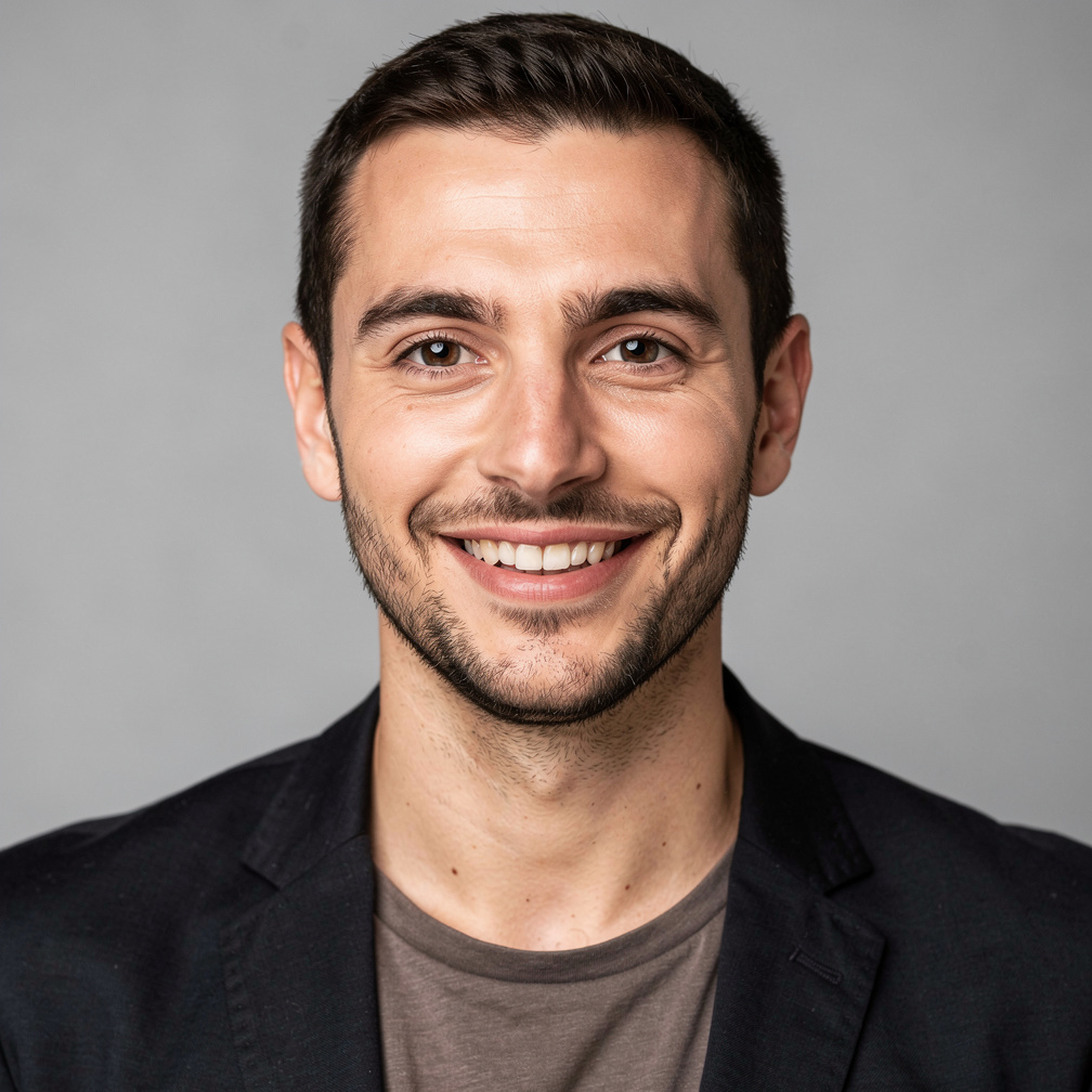 Portrait of a young Belgian professional man